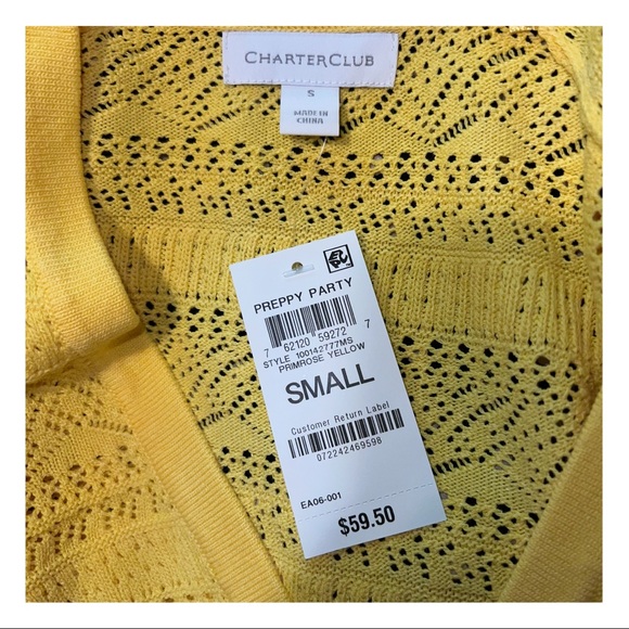 NWT Lightweight Vintage-Inspired Cardi, Size Small - Picture 4 of 4